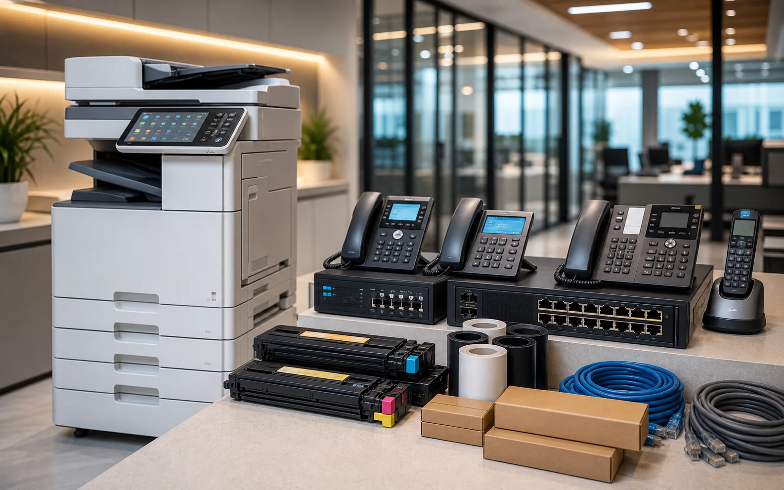 Office automation and multifunction printer setup